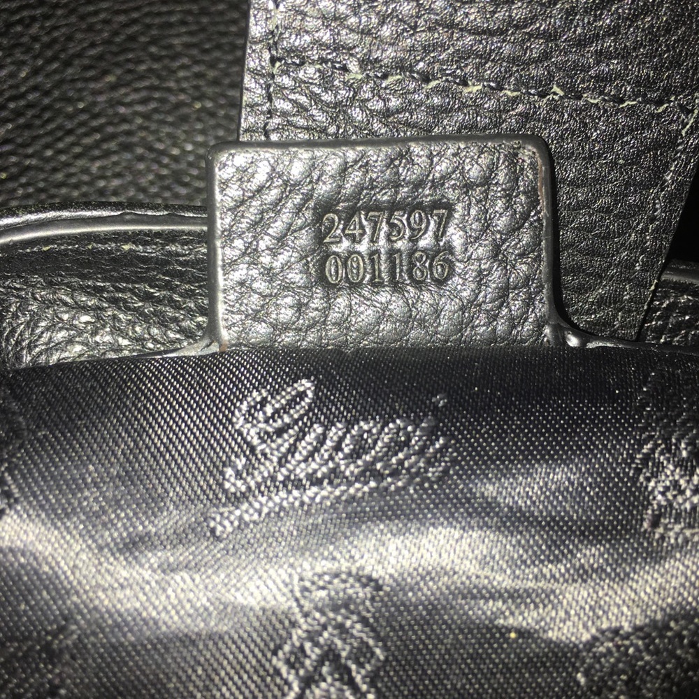 š„SOLDš„RARE Gucci Heritage Web Black Shoulder Bag - Picture 8 of 8